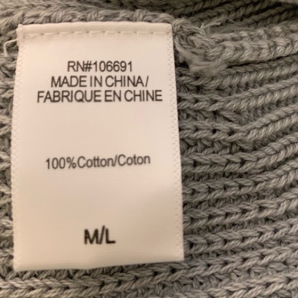 Young Fabulous & Broke Camron Grey Pullover Turtleneck Sweater Size M/L - Picture 5 of 8